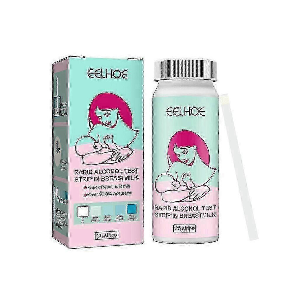 25pcs Breastmilk Alcohols Test Strips Accurate Breastfeeding Alcohols Testing Tool Safe Lactation Test Strips for Breastfeeding