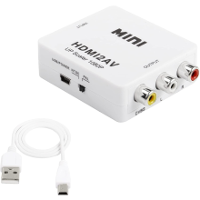 AV to HDMI 1080P RCA Video Audio Composite Converter Adapter HDTV/DVD