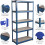 (Blue, 4 Bay) 5 Tier Storage Shelves Large Adjustable Units 7