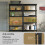 (Black, 4 Bay) 5 Tier Storage Shelves Large Adjustable Units 3