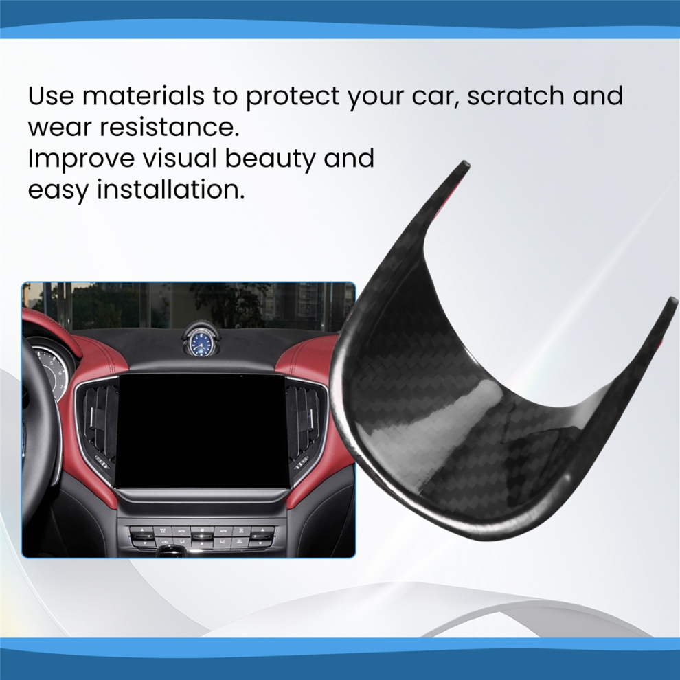 Car Interior Dashboard Clock Decoration Frame Carbon Fiber Modified Sticker For Maserati Ghibli 2014-2021 4851067689945