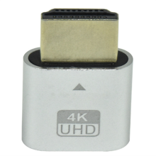 HDMI-compatibele 4K dummyplug met ledlampje voor grafische kaarten, pc-accessoires, desktop-/laptop-beeldschermadapter B