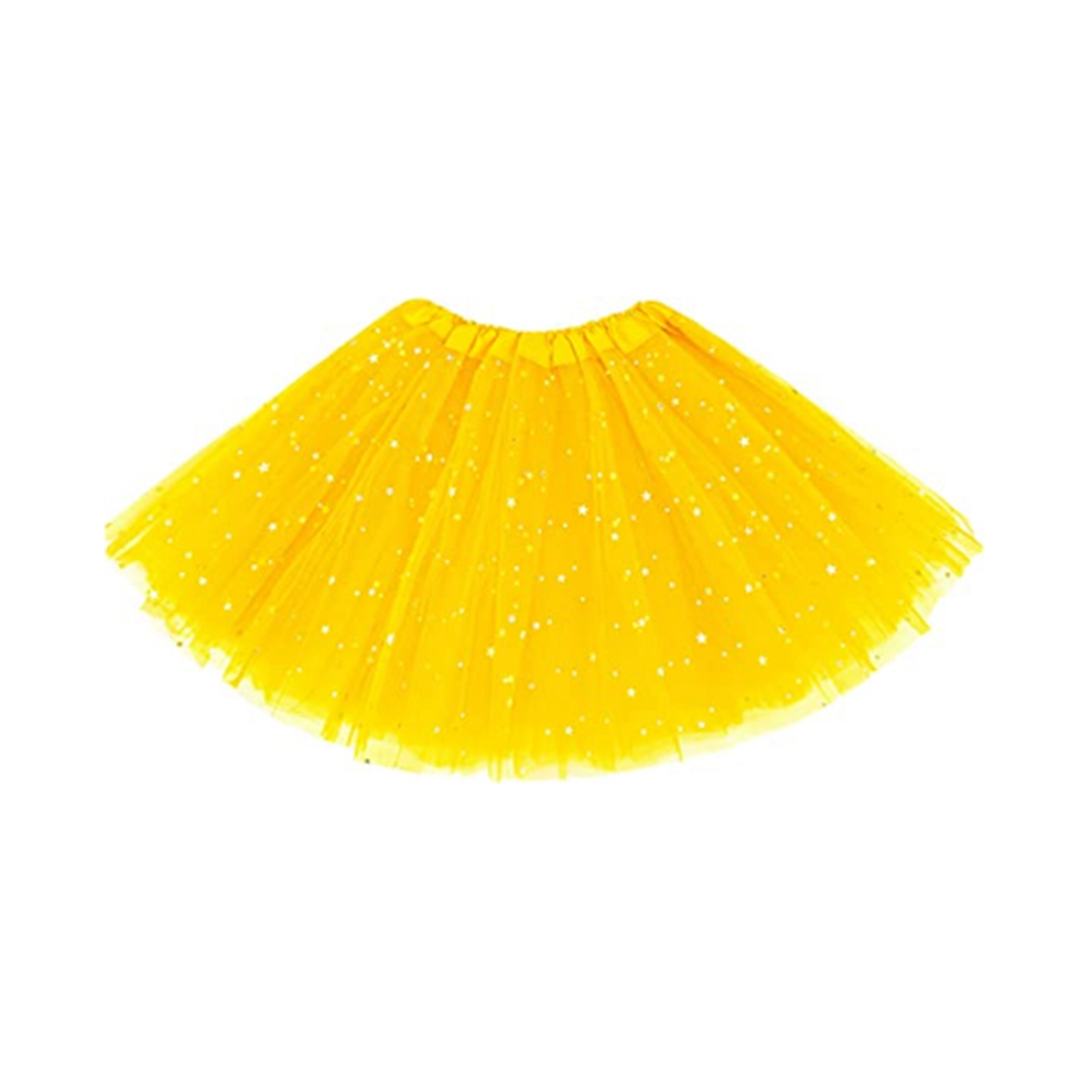 Girls Tutu Skirts Star Sparkle Sequin Princess Dresses 3 Layers Ballet Dance Toddler Baby Tulle Skirt, Pink 4851067692723