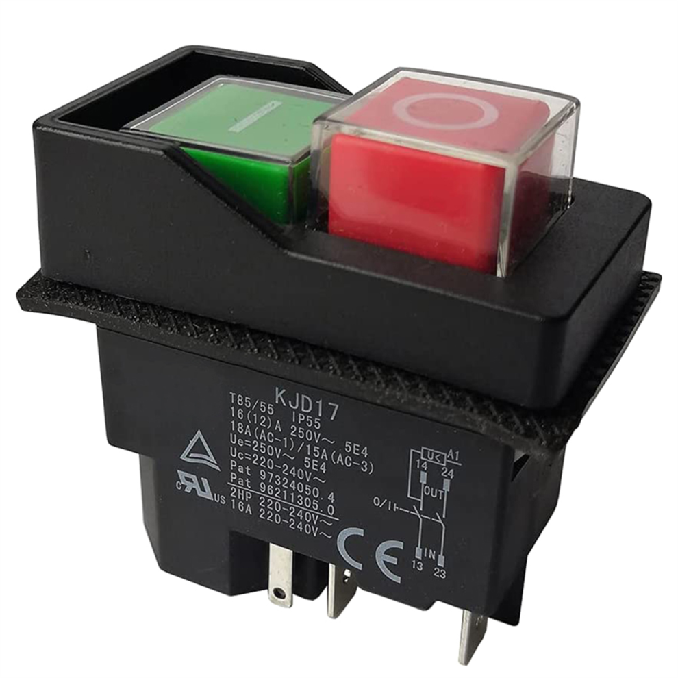 Photos - Other Electrical Equipment Jojomino Electromagnetic Switches Pushbutton for Garden Tools KJD17 220V 5 Pin -Terminals 