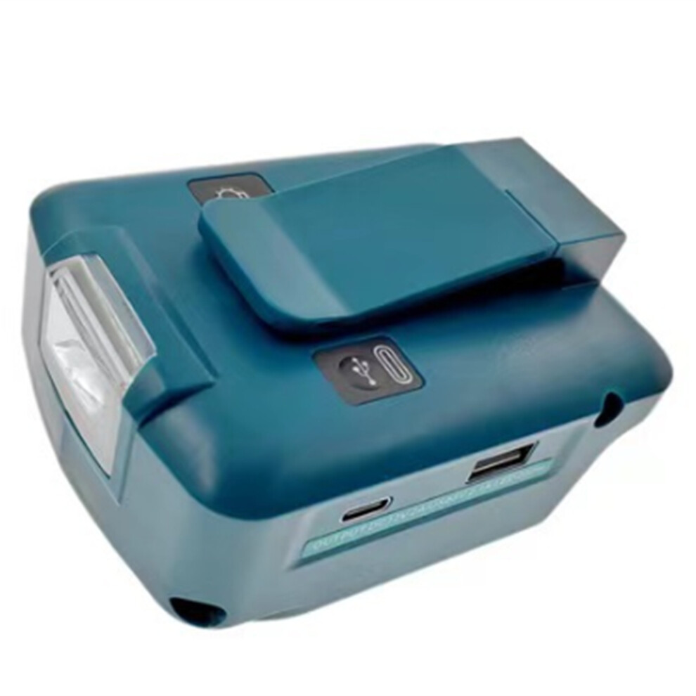 Jojomino Battery Adapter For Ma-Kita 18V Adp05 With Belt Clip & Usb Charger 12V Dc Port Type C Connector 3W
