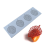 Molecular Cuisine Plating Silikonform 5er-Pack Blätter Silikonform Fondantform Spitzenmatte Kuchenform 8