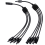 Y Type 4 to 1 Adapter Solar Panel Cable Wire Connectors Adapter Photovoltaic Panel Convergence Cable 1