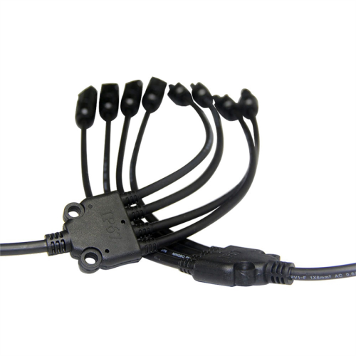 Y Type 4 to 1 Adapter Solar Panel Cable Wire Connectors Adapter Photovoltaic Panel Convergence Cable 2
