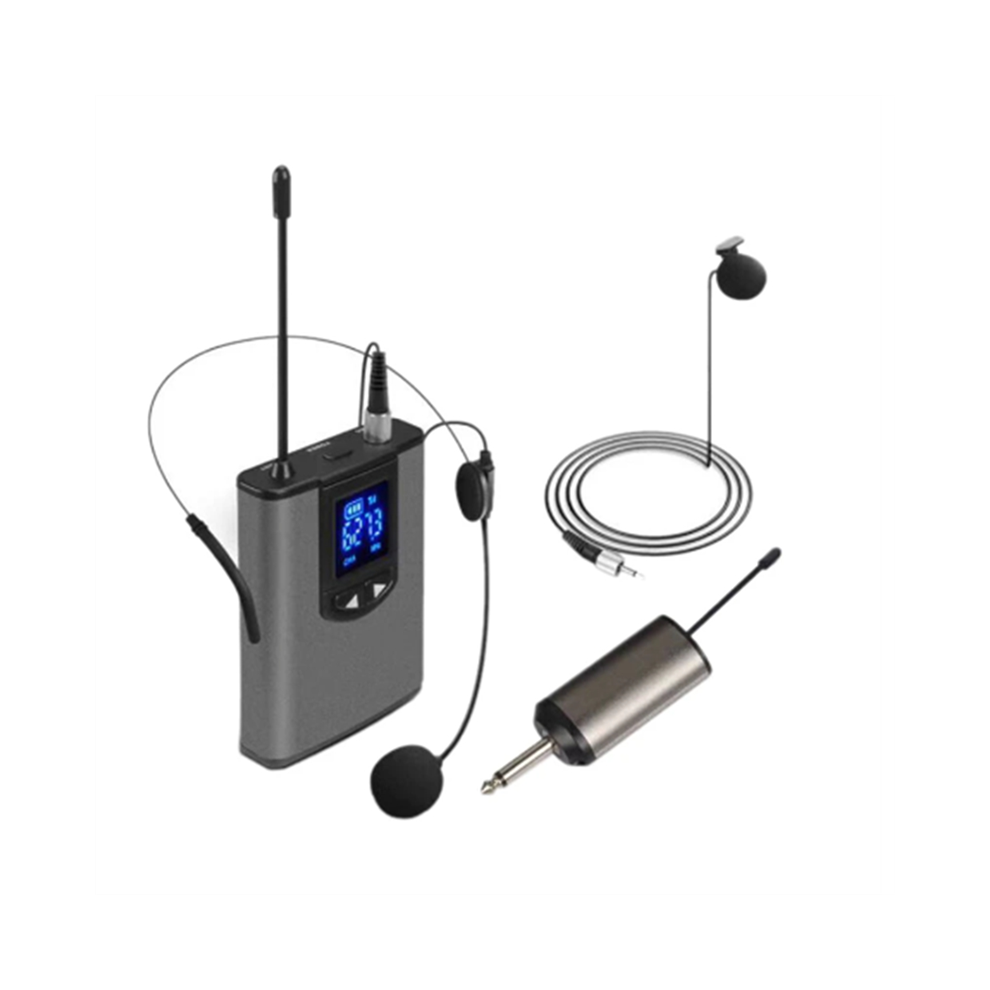 MicróFono De Solapa/Auricular InaláMbrico PortáTil Uhf Con Transmisor Y Receptor De Bolsillo, Salida De 1/4 De Pulgada (A)-image