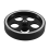 300mmX8mmX18mm Industrial Aluminum Rubber Measuring Encoder Meter Wheel for Industrial Encoder Encoder 9