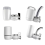 10 PCS Faucet Water Filter Ceramic Replacement Remove Practical 6