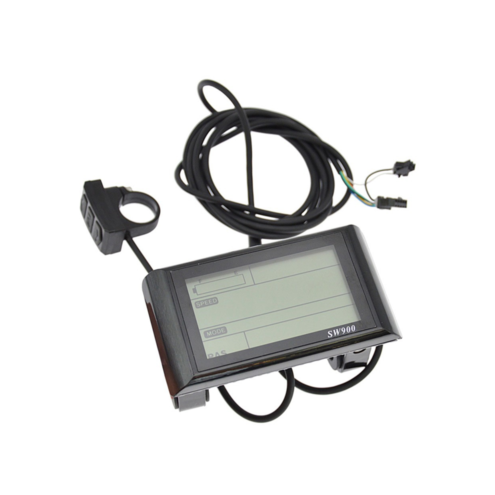 Jojomino 24-72V Sw900 Lcd Display Control Electric Bicycle Speed Meter Speedometer Wired Counter Code Table E-Bike