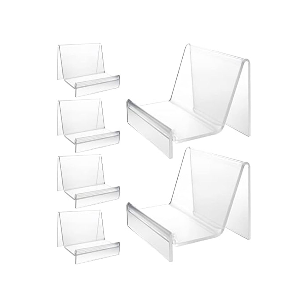 6-pack portemonnee displaystandaard van acryl, helder acryl portemonnee displaystandaard portemonnee sieradenstandaard voor sieraden cd-organizer A