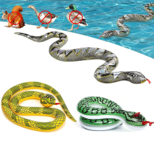 Serpente gonfiabile in PVC da 6 pezzi per piscina, finti serpenti gonfiabili da usare come oggetti da giardino per spaventare uccelli e scoiattoli.