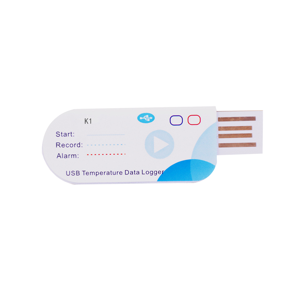 Jojomino Usb Temperature Data Logger 14400 Points Report 60 Days Ip65 Disposable Recorder