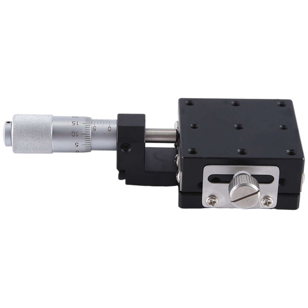 X Axis 40X40mm Knob Micrometer Sliding Stage Guide Rail Type Platform Manual Displacement Sliding Table(Lgx40-C) 4852257153635