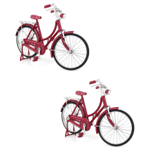Kovový model bicykla Vintage Dekor bicykla Umelecké ozdoby na bicykel Figúrky Umelecký železný bicykel Dekoratívne klasické cyklistické sochy