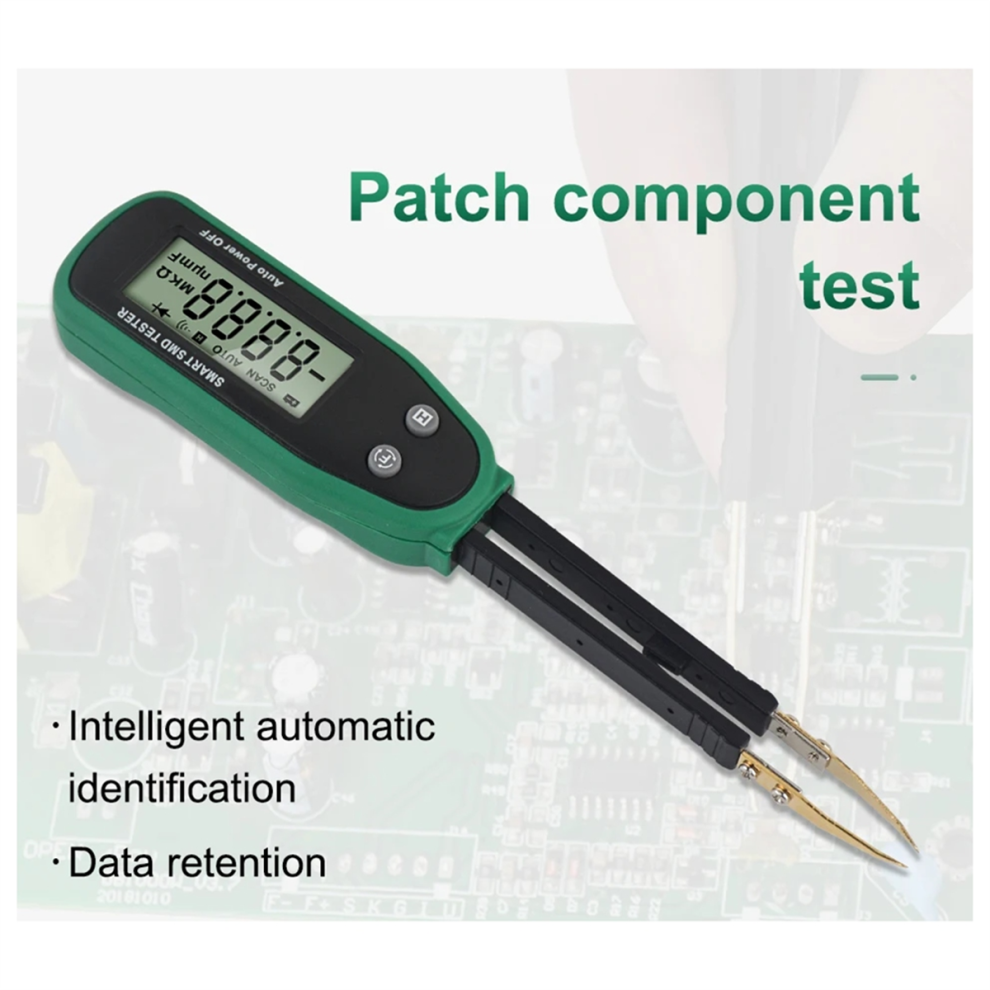 Smart Smd Tester Multimeter Auto Range Capacitance Resistance Diode Capacitor Rotable Tweezer Lcd Display 4852257157749