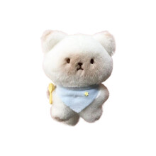 (Chat) Adorable porte-clés en peluche chat mignon pour filles, cadeau avec coton PP et Design Animal