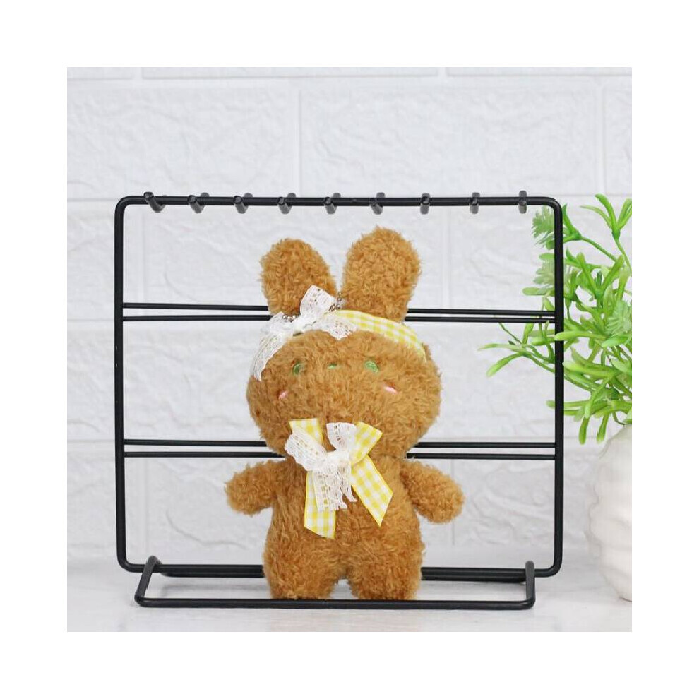 (Nœud papillon marron) foulard à nœud papillon lapin en peluche poupée porte-clés pendentif décorer
