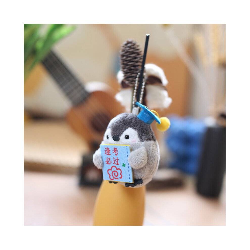 (Succès garanti) Adorable pingouin pelucheux porte-clés charmant animal en peluche bijou de sac