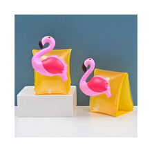 (Style B) Anneau de natation gonflable à manches d'eau pour enfants, licorne, flamant rose, dessin animé
