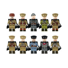 Blocs de construction de figurines militaires, 10 pièces, Mini jeu de Puzzle d'action, cadeau pour garçon