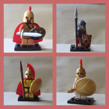 (Centurions romains 4 figurines) Mini figurines de chevalier du château de soldats romains adaptées
