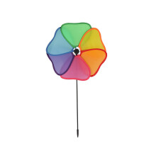 (StyleB) Puzzle pour enfants, décoration d'activité de moulin à vent avec des motifs en tissu colorés