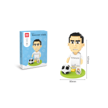 (Ronaldo) Football joueur de Football étoile Mini bloc de construction bricolage brique enfant Puzzle