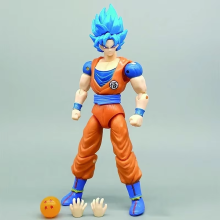 (Blue-goku)Bandai Anime Super Saiyan Son Goku Vegeta Anime Action Figure Model Gifts Collectible Figurines