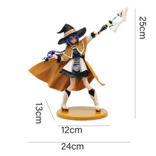 (25 cm utan låda) 25 cm magikern Roxy Migurdia actionfigur Mushoku Tensei:Arbetslös reinkarnation animefigur