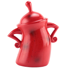 Jolis bocaux de rangement avec couvercle hermétique pour la cuisine, contenants pour aliments, thé, café, grains (rouge)
