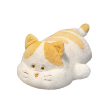 (Blanc, 100 cm/39,37 pouces) Long chat en peluche canapé oreiller couchage literie Article cadeau d'anniversaire