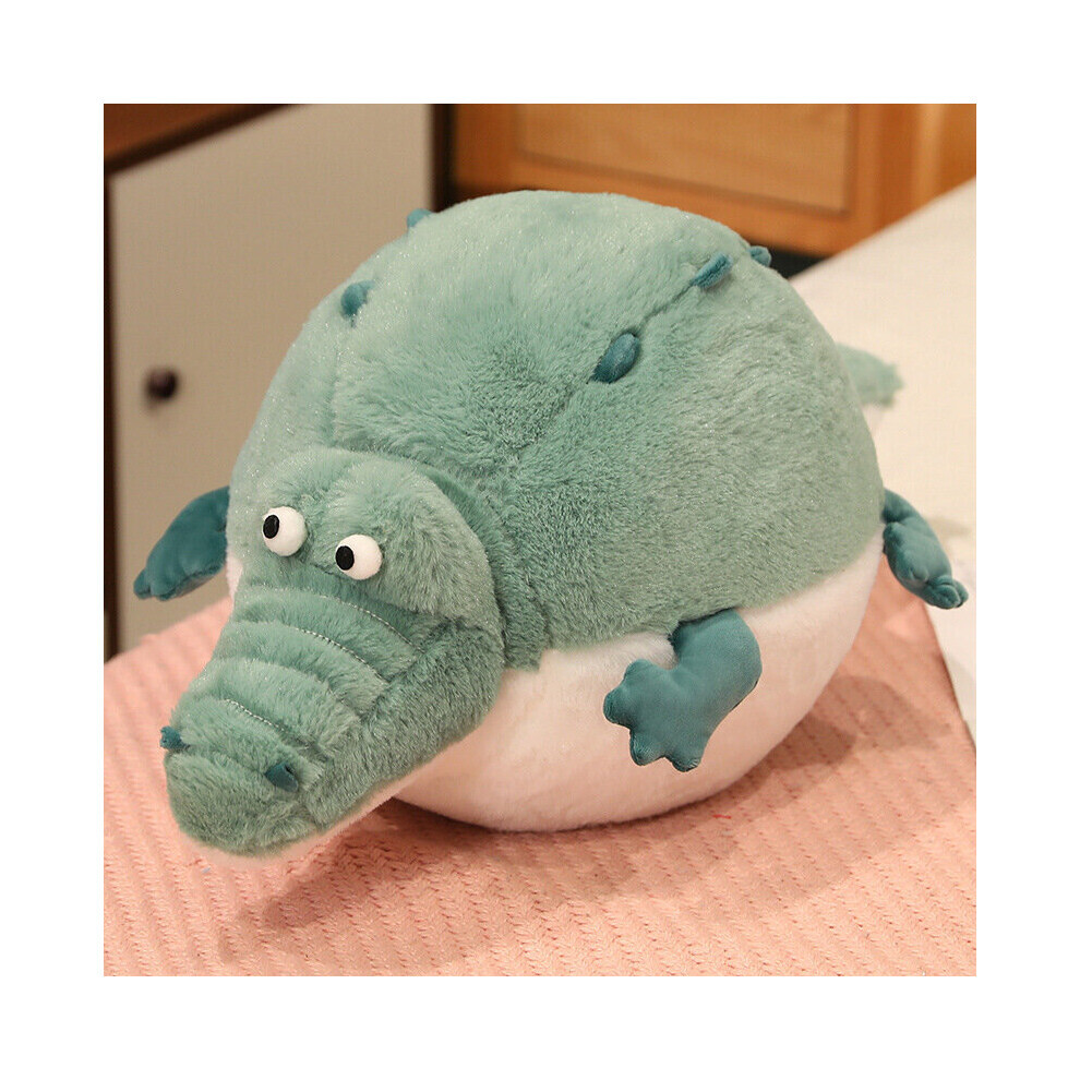 (Crocodile, 80 cm/31,5 po) Peluche Crocodile Puffer Jouet Sommeil Oreiller Peluche Animal Poupée Canapé