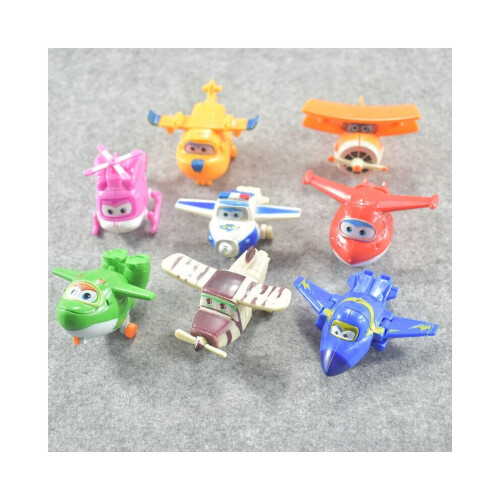 8 pièces Super Wings Mini avions jouets figurines d'action 1