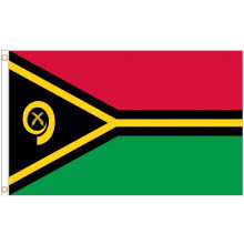(3' x 2' - 90cm x 60cm) Vanuatu National Polyester Flag