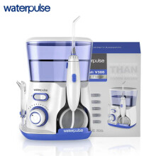 (Blå) Waterpulse V300G Munsköljapparat 5 st Tandtrådsrengörare Elektrisk Rengörare 800 ml Munhygien