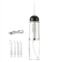 (Stil 1) Ny USB Bärbar Oral Irrigator Vattentandtråd Irrigator Tandvattenstråle Verktyg 230ML 4 Munstycken
