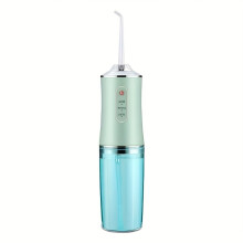 (Grön) Oral Irrigator Bärbar Muntvättmaskin Tandvattentråd USB Uppladdningsbar Vattenstråle