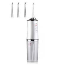(Vit 4 munstycken) 3 lägen oral irrigator bärbar tandvattenstråle vattentank vattentät tandrengörare