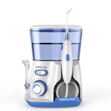 (Blå färg) Waterpulse Oral Irrigator Dental Water Pick Jet Flosser Thread Dentistry Cleaning Kit Tänder