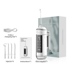 (L13-B) Vattentandtråd för tänder 180 ml oral irrigator uppladdningsbar bärbar tandvård med 6 lägen