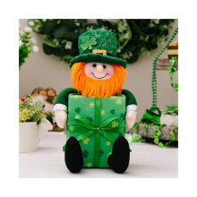 (Green Leaf Boy) Poupée fille irlandaise magnifiquement conçue avec une boîte-cadeau à feuilles vertes