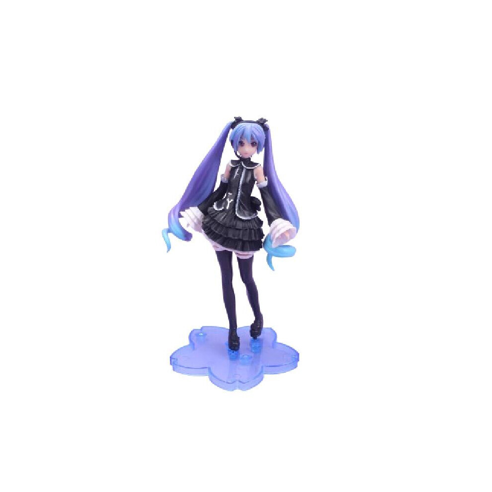 (Noir) Hatsune poupée Miku modèle Pvc matériel mignon fille voiture bureau décorer et cadeau