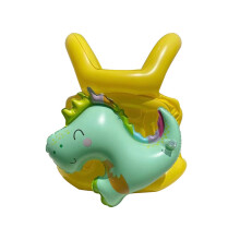 (Jaune, L) Gilet gonflable de dinosaure de dessin animé pour enfants ailés, jouet d'eau de cercle de