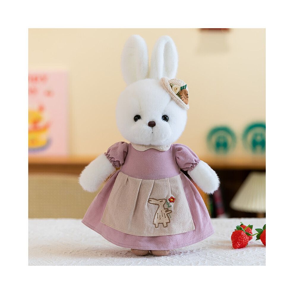 Jouets en peluche lapin de jardin (violet), poupée de dessin animé, coussins, décoration, cadeaux pour