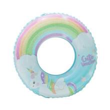 (NO.90(55-80KG)) Cercle de natation pour adultes et enfants, dessin animé épaissi, sept couleurs