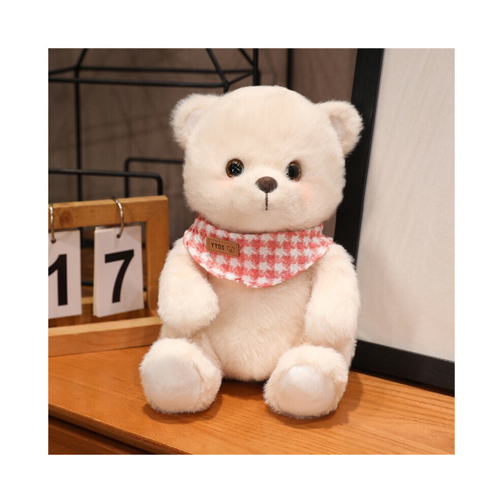 (Blanc) écharpe ours polaire chat en peluche oreiller décoration de chambre ornement enfants cadeau