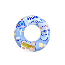(Bleu, NO.90(55-80KG)) Anneau de natation gonflable à paillettes pour enfants, ours en peluche et lapin